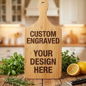 Custom Engraved Bamboo Cutting Board!